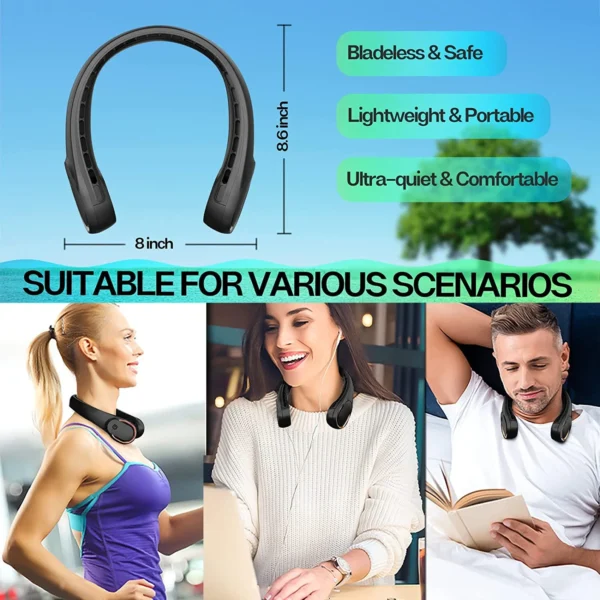 Portable Bladeless Neck Fan - Image 5